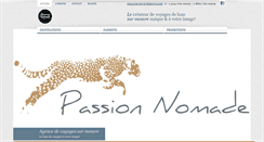 Desktop Screenshot of passion-nomade.com